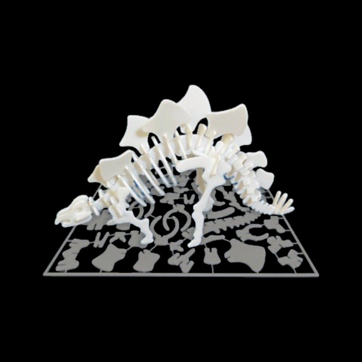 Rompecabezas 3D Estegosaurio Juguete Didáctico Esqueleto para Armar