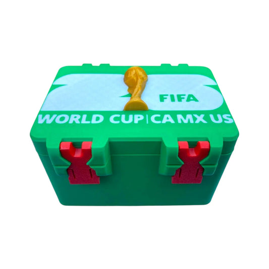 Caja Porta Láminas y Figuritas World Cup Copa del Mundo Fifa 2026 - Tamaño XL hasta 1000 láminas