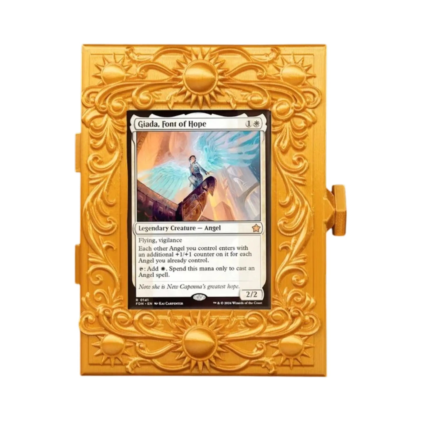 Caja Portamazos MTG Commander Diseño Solar Court