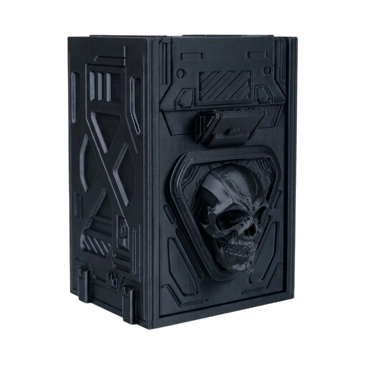 Caja Portamazos MTG Commander Diseño Core Decay con Porta Dados