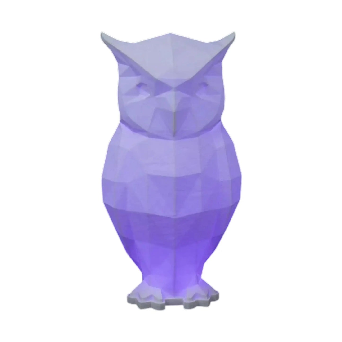 Lámpara LED RGB Búho Low Poly Cat Con Control Remoto 20 cm