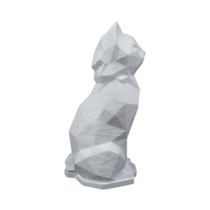 Lámpara LED RGB Gato Low Poly Cat Con Control Remoto 20 cm