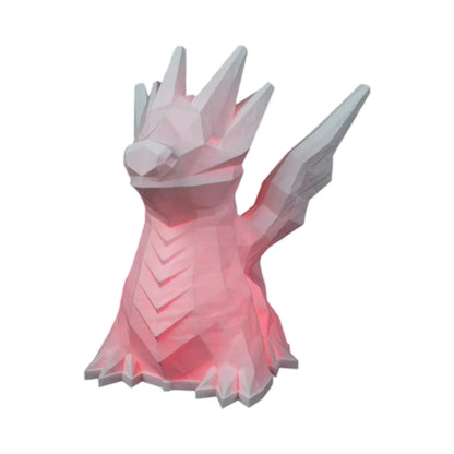 Lámpara LED RGB Dragón Low Poly Con Control Remoto 20 cm