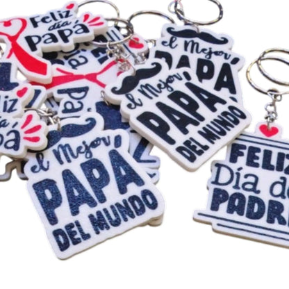 Llaveros Regalo Día del Padre - Diseños Personalizados 3D