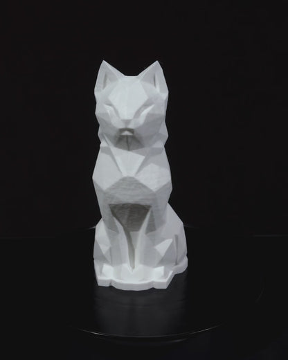 Lámpara LED RGB Gato Low Poly Cat Con Control Remoto 20 cm