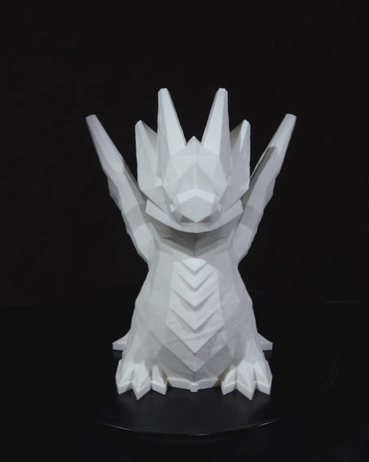 Lámpara LED RGB Dragón Low Poly Con Control Remoto 20 cm