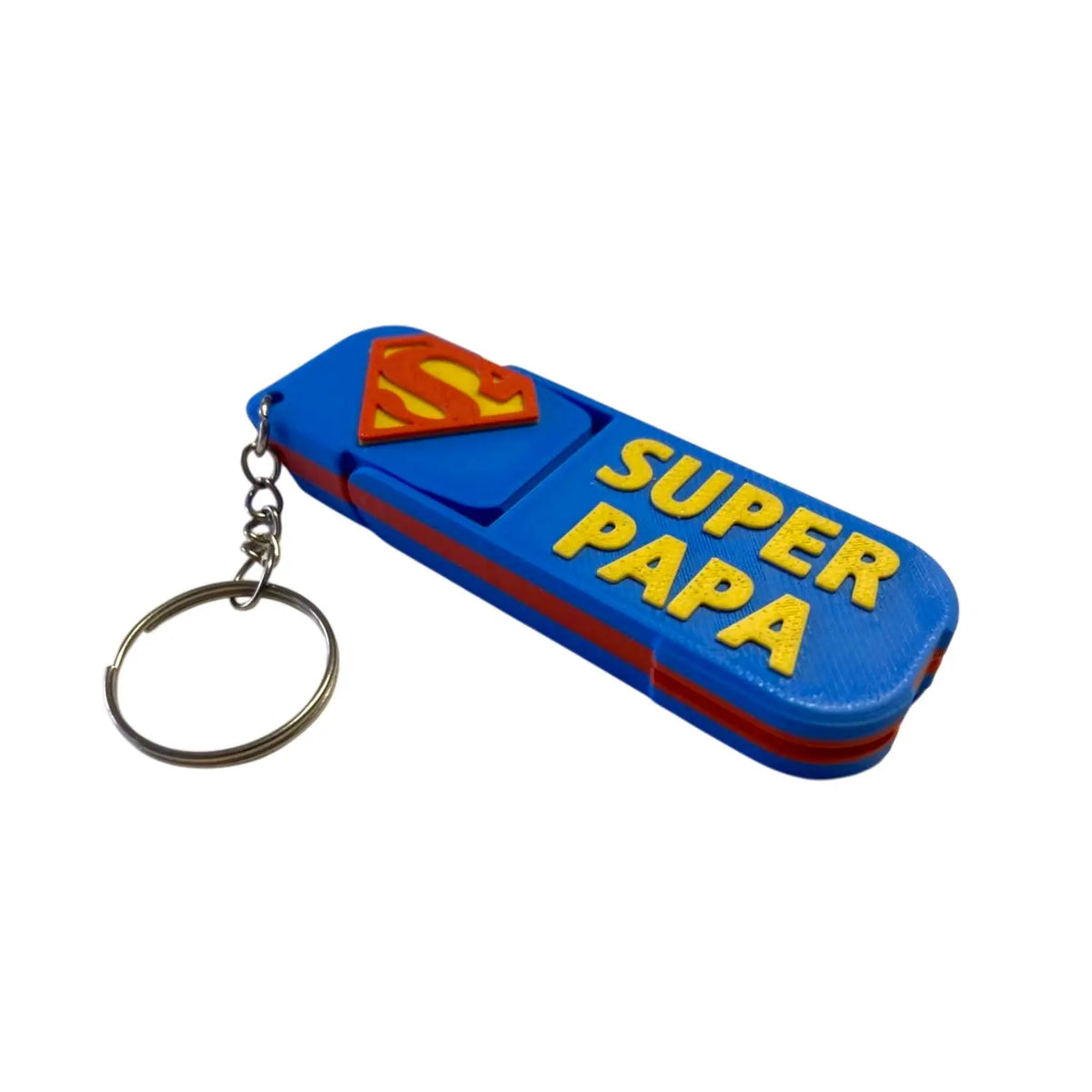Llavero Soporte de Celular "Super Papá" - Regalo Día del Padre