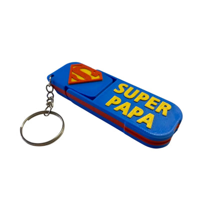 Llavero Soporte de Celular "Super Papá" - Regalo Día del Padre