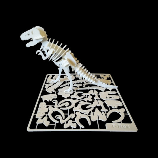 Rompecabezas 3D Dinosaurio T-Rex Juguete Didáctico Esqueleto Para Armar
