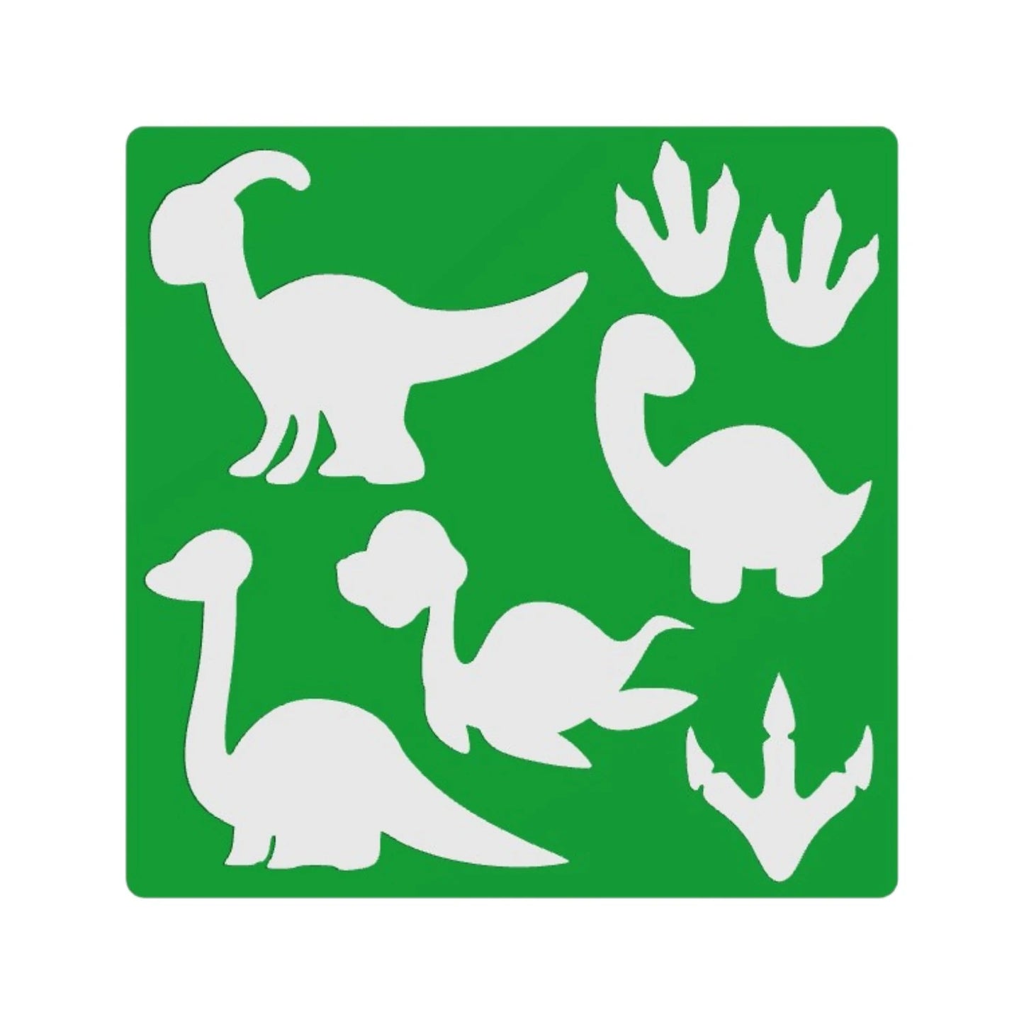 Set de Plantillas para Dibujar Dinosaurios - Stencils Infantiles 3D