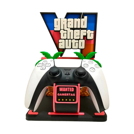 Soporte Control compatible PS5 y Xbox Diseño GTA 6