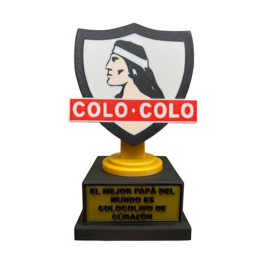 Trofeo "El Mejor Papá Colocolino" Regalo Ideal Día del Padre