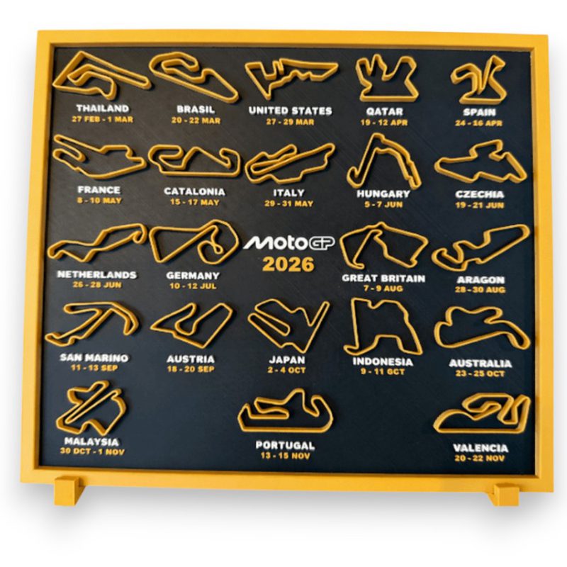 Calendario Moto GP 2026 – Edición Premium