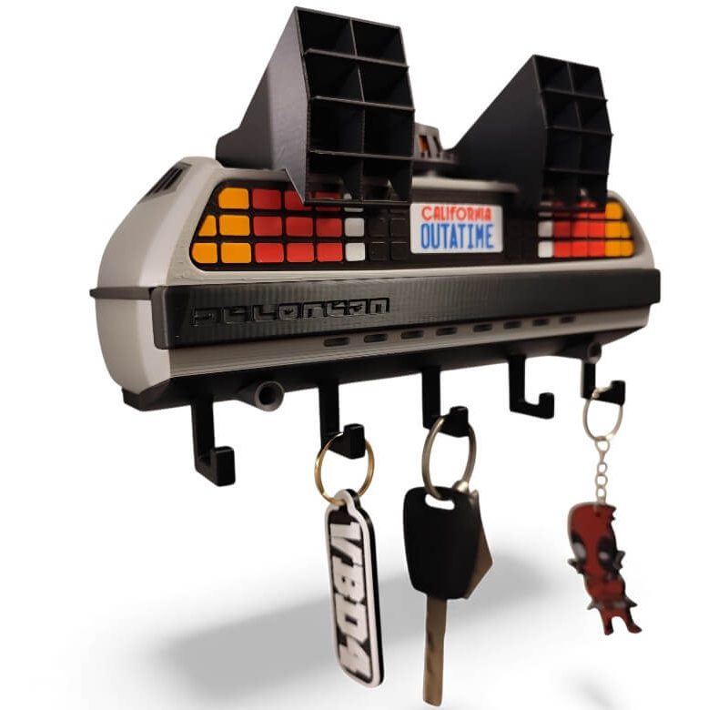 Colgador de Llaves Delorean de Volver al Futuro