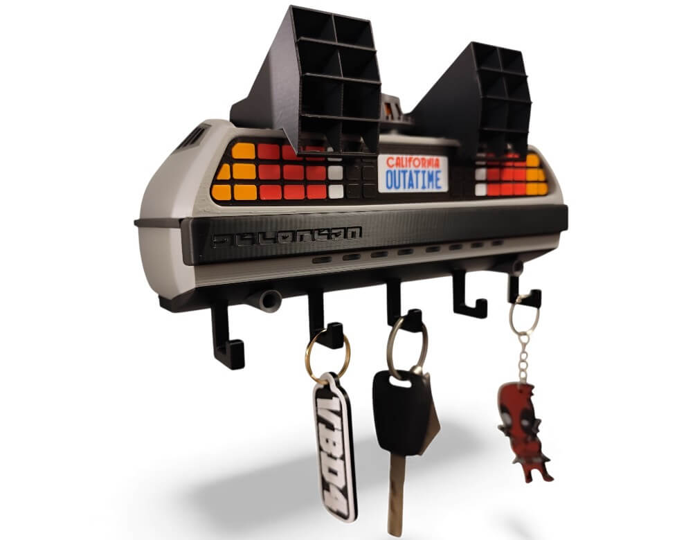 Colgador de Llaves Delorean de Volver al Futuro