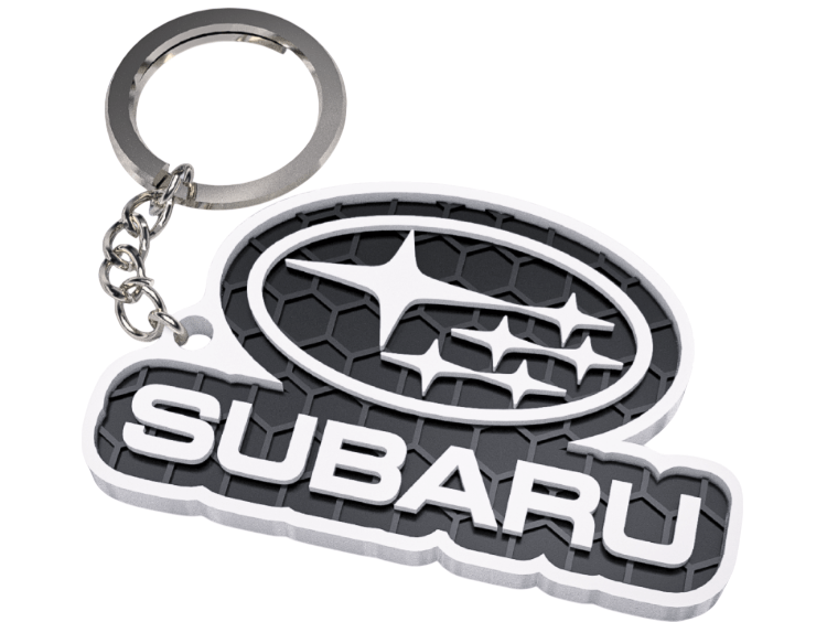 Llavero Subaru 3D – Diseño Exclusivo con Textura de Panal