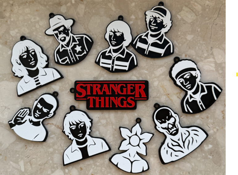 ¡Directo desde Hawkins! Colección Exclusiva de Llaveros Stranger Things